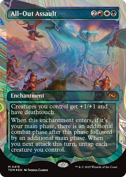 All-Out Assault (Showcase Halo Foil) (Japanese) [Tarkir: Dragonstorm] Foil
