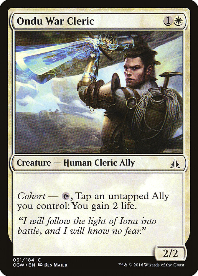 Ondu War Cleric [Oath of the Gatewatch] Foil
