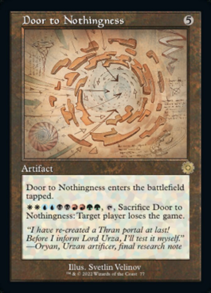 Door to Nothingness (Retro Schematic) [The Brothers' War Retro Artifacts] Foil