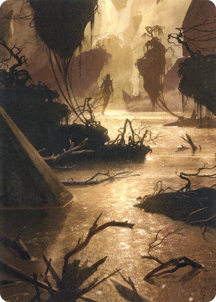 Murkwater Pathway // Murkwater Pathway  [Zendikar Rising Art Series] (Borderless) Foil