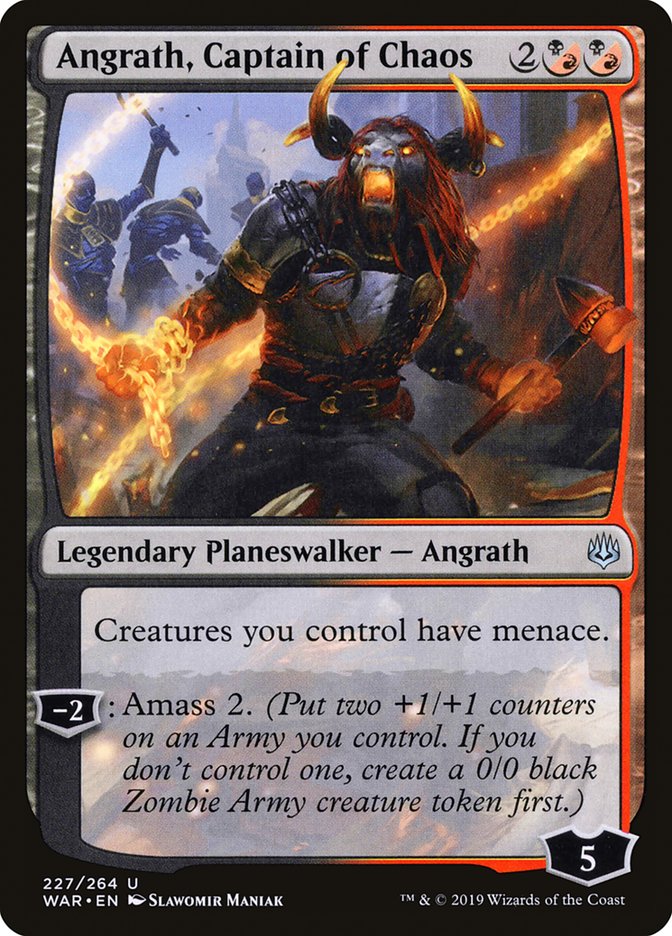Angrath, Captain of Chaos [War of the Spark] Foil
