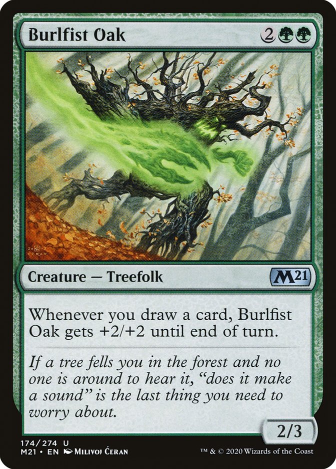 Burlfist Oak [Core Set 2021] Foil