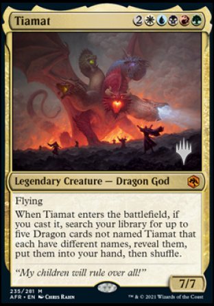 Tiamat (Promo Pack) [Dungeons & Dragons: Adventures in the Forgotten Realms Promos] Foil -1