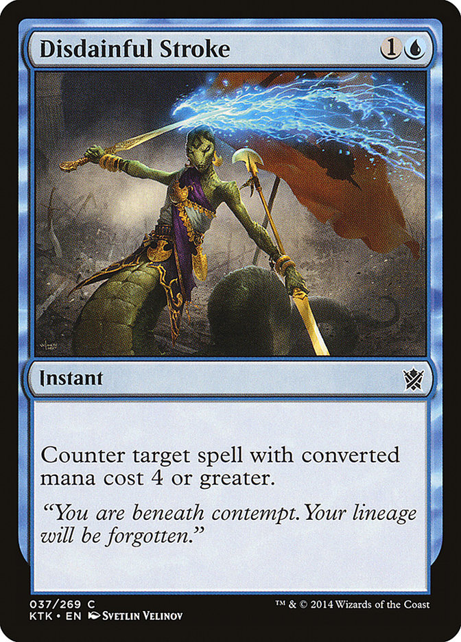 Disdainful Stroke [Khans of Tarkir] Foil