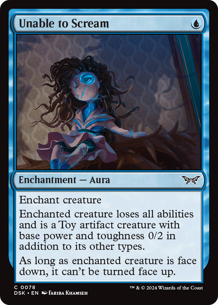 Unable to Scream [Duskmourn: House of Horror] Foil