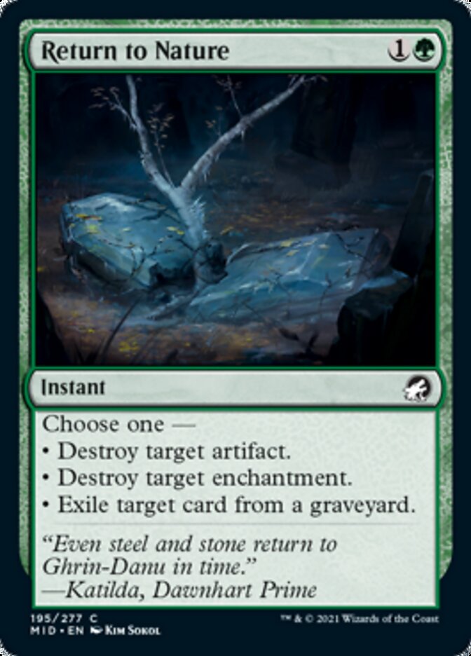 Return to Nature [Innistrad: Midnight Hunt] Foil