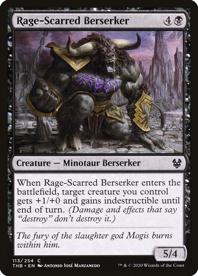 Rage-Scarred Berserker [Theros Beyond Death] Foil