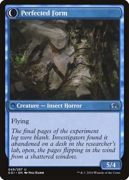 Aberrant Researcher // Perfected Form [Shadows over Innistrad] Foil