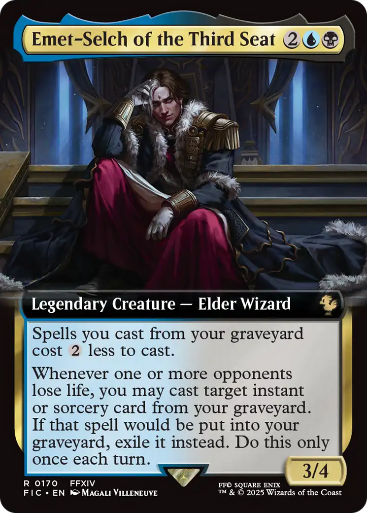 Emet-Selch of the Third Seat (Extended Art) [FINAL FANTASY Commander] Foil