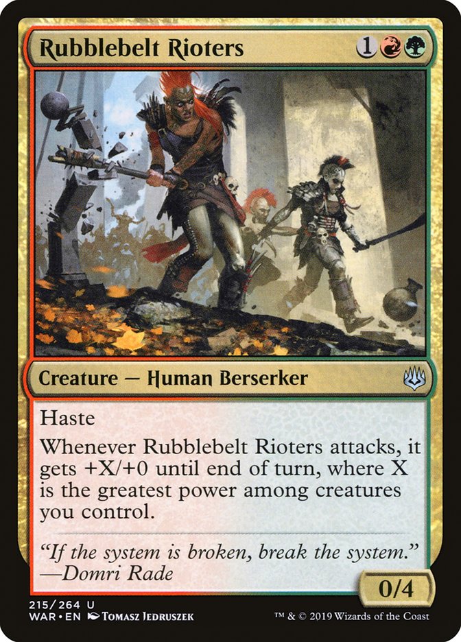 Rubblebelt Rioters [War of the Spark] Foil