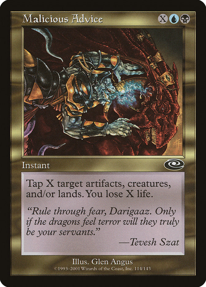 Malicious Advice [Planeshift] Foil