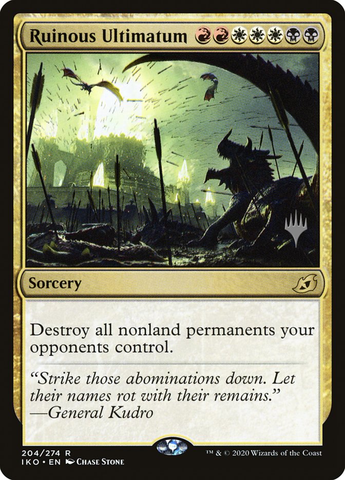 Ruinous Ultimatum (Promo Pack) [Ikoria: Lair of Behemoths Promos] Foil