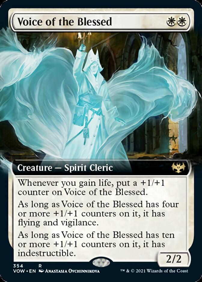 Voice of the Blessed (Extended Art) [Innistrad: Crimson Vow] Foil