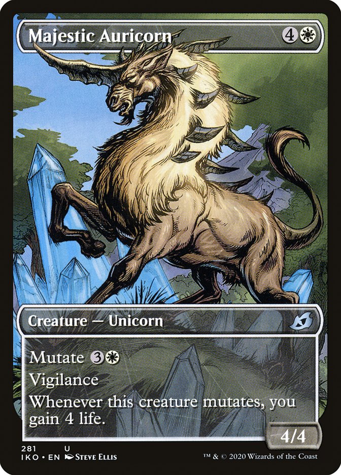 Majestic Auricorn (Showcase) [Ikoria: Lair of Behemoths] Foil
