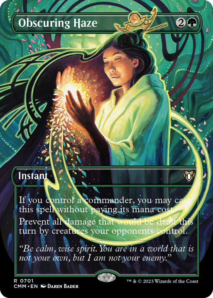 Obscuring Haze (Borderless Alternate Art) [Commander Masters] Foil