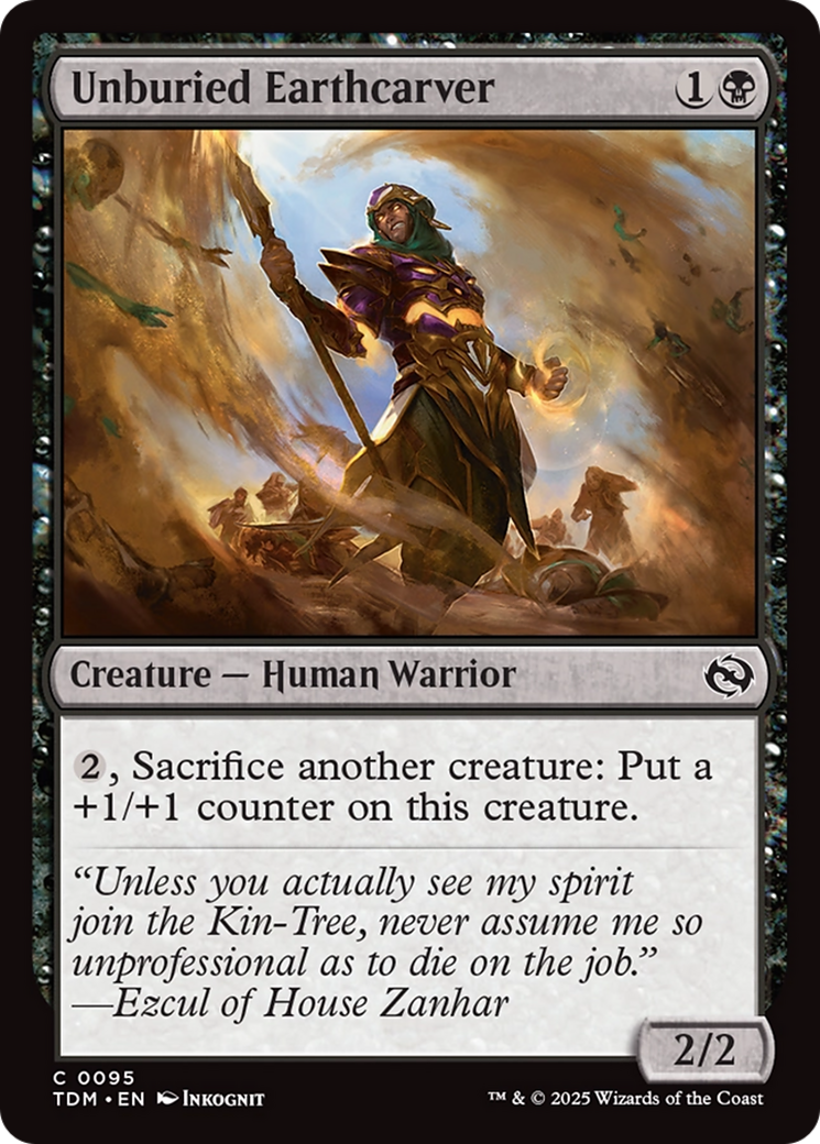 Unburied Earthcarver [Tarkir: Dragonstorm] Foil