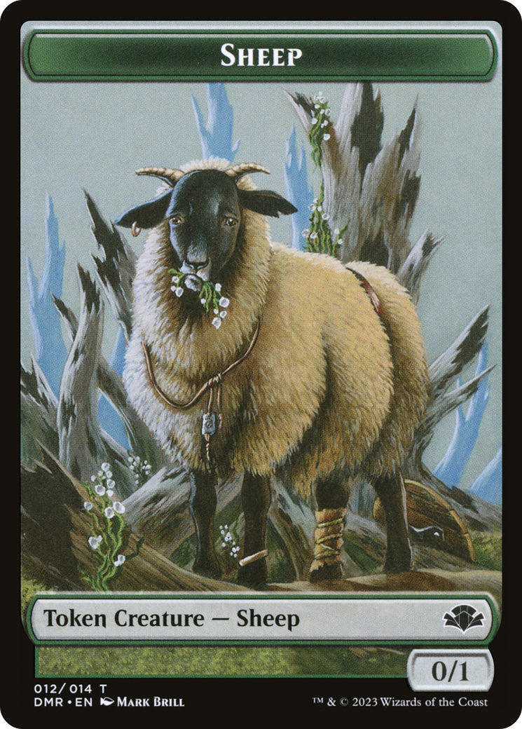 Sheep  [Dominaria Remastered Tokens] Foil