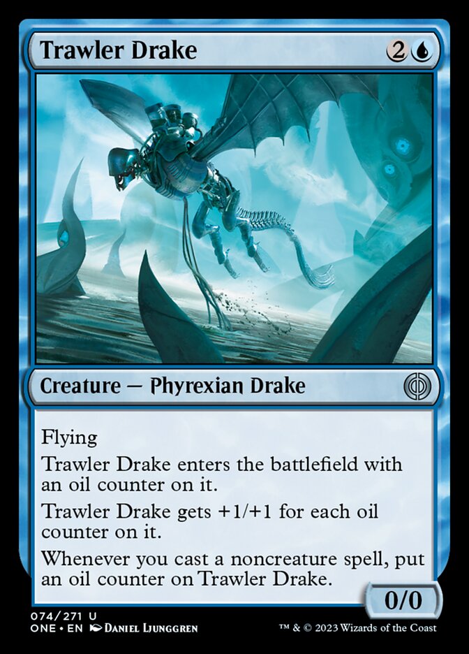 Trawler Drake [Phyrexia: All Will Be One] Foil