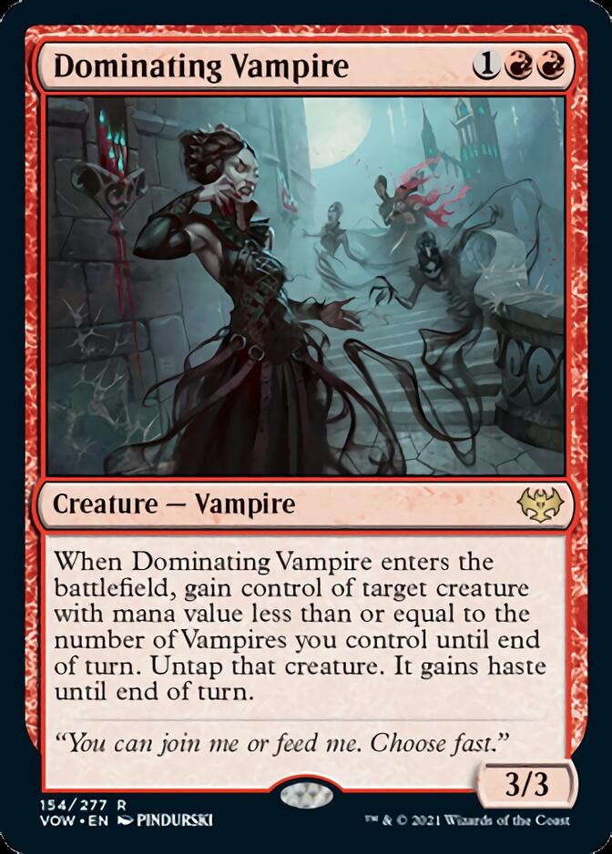 Dominating Vampire [Innistrad: Crimson Vow] Foil