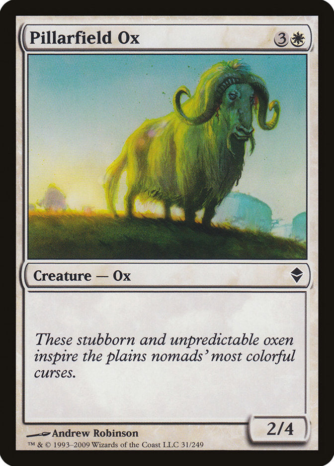 Pillarfield Ox [Zendikar] Foil