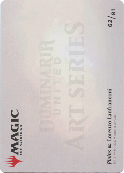 Plains // Plains  [Dominaria United Art Series] (Borderless) Foil