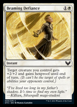 Beaming Defiance [Strixhaven: School of Mages] Foil