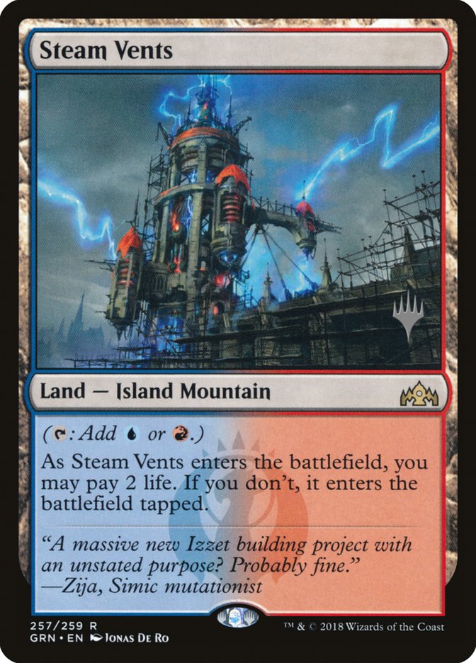 Steam Vents (Promo Pack) [Guilds of Ravnica Promos] Foil