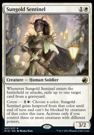 Sungold Sentinel (Promo Pack) [Innistrad: Midnight Hunt Promos] Foil