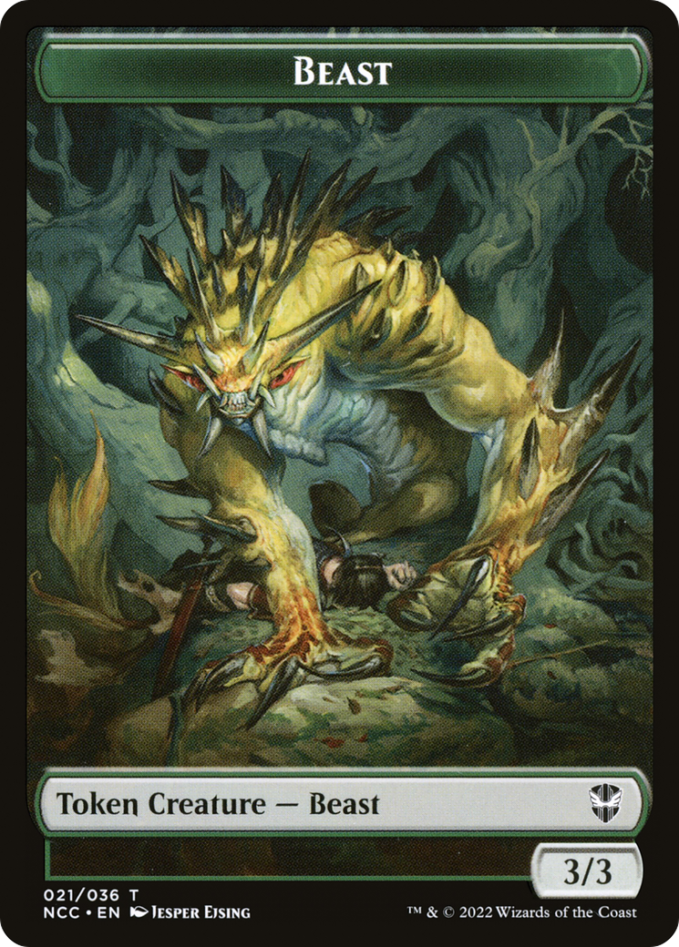 Beast  [New Capenna Commander Tokens] Foil