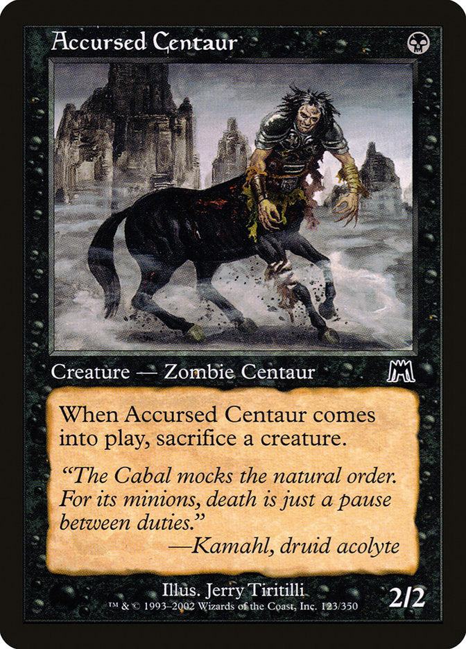 Accursed Centaur [Onslaught] Foil
