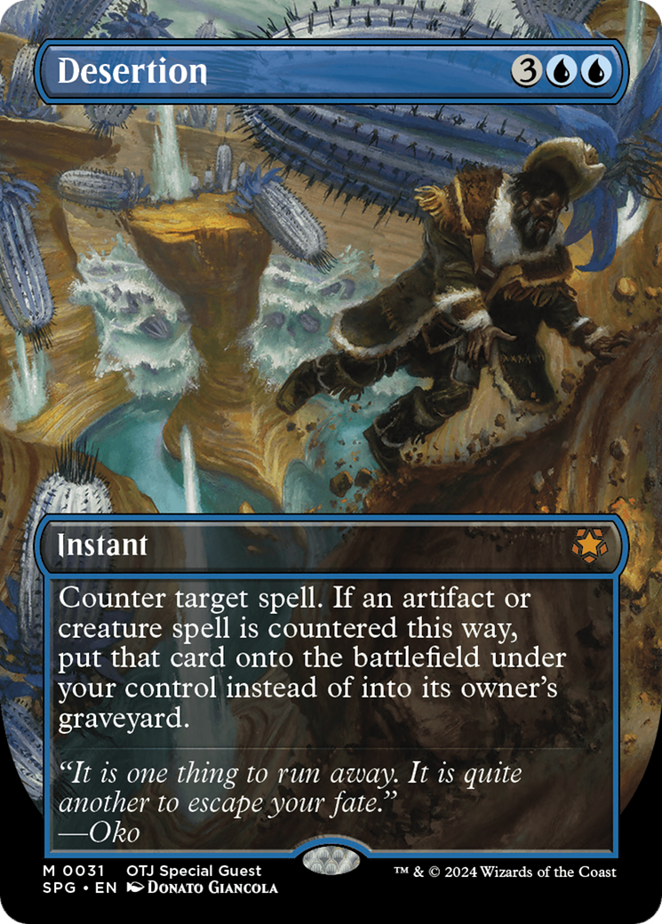 Desertion (Borderless) [Outlaws of Thunder Junction Special Guests] Foil