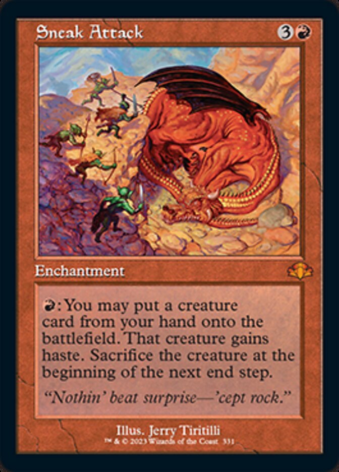 Sneak Attack (Retro) [Dominaria Remastered] Foil
