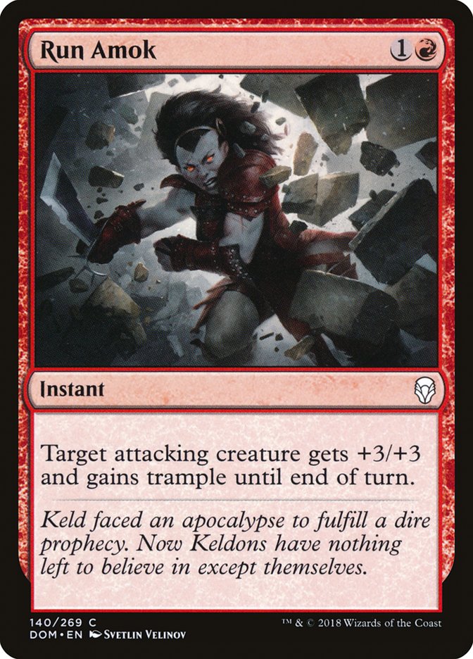 Run Amok [Dominaria] Foil