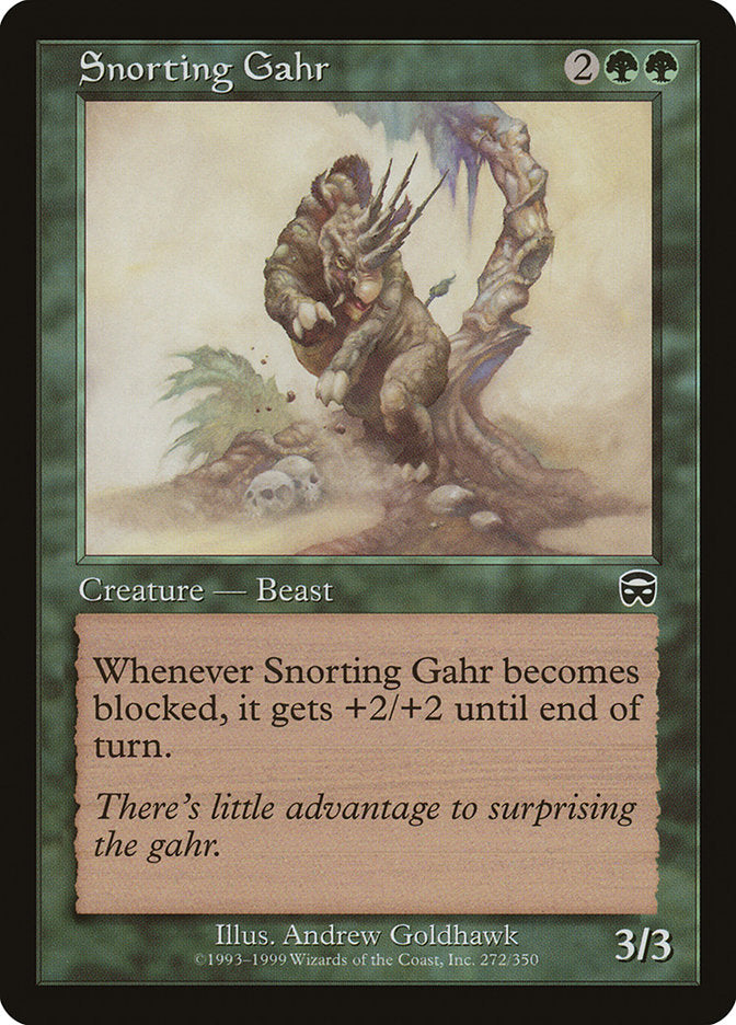Snorting Gahr [Mercadian Masques] Foil