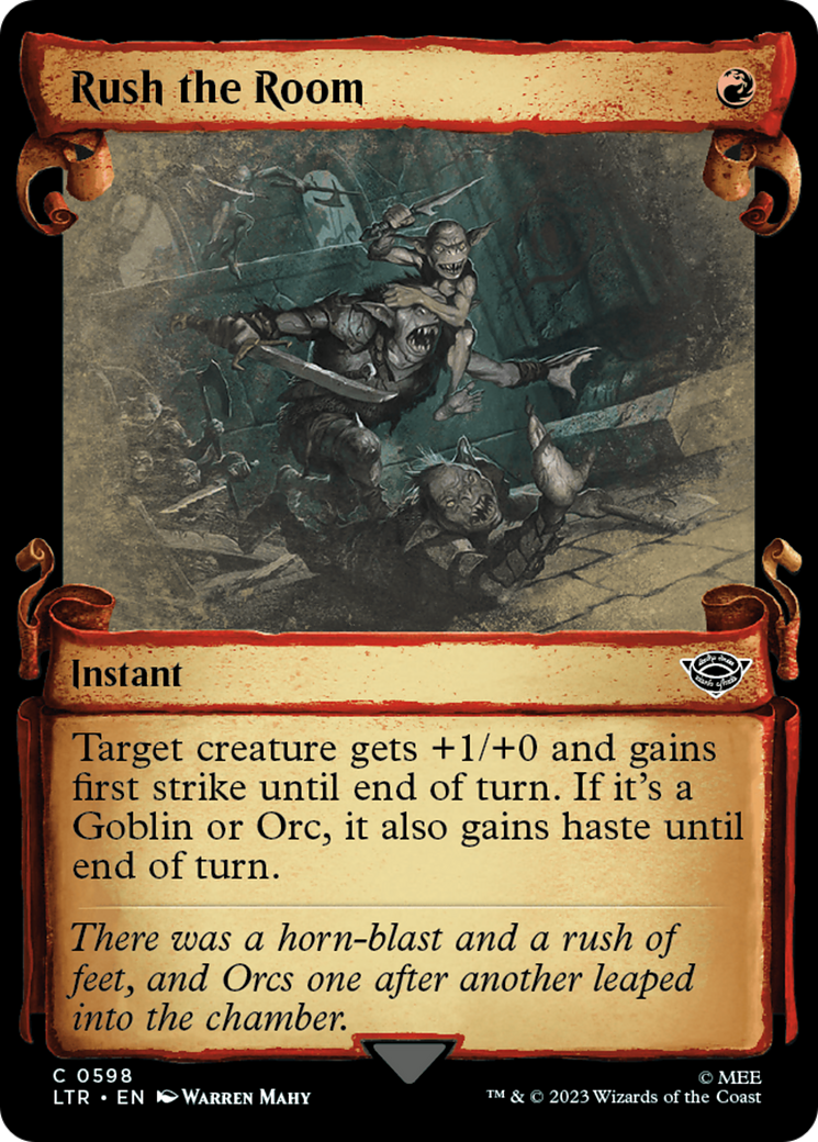 Rush the Room [The Lord of the Rings: Tales of Middle-Earth Showcase Scrolls] Foil