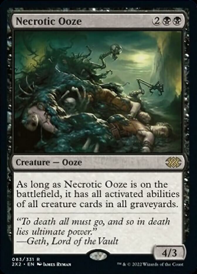Necrotic Ooze [Double Masters 2022] Foil