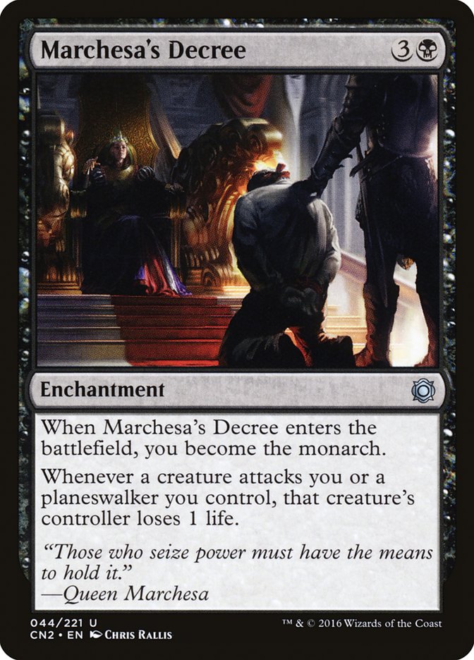Marchesa's Decree [Conspiracy: Take the Crown] Foil