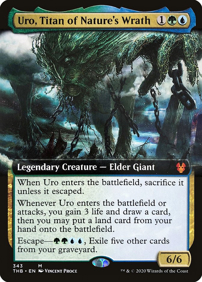 Uro, Titan of Nature's Wrath (Extended Art) [Theros Beyond Death] Foil