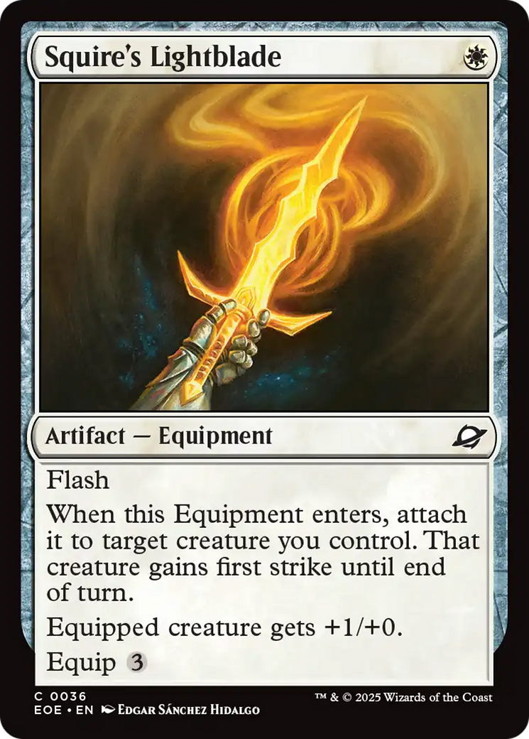 Squire's Lightblade [Edge of Eternities] Foil
