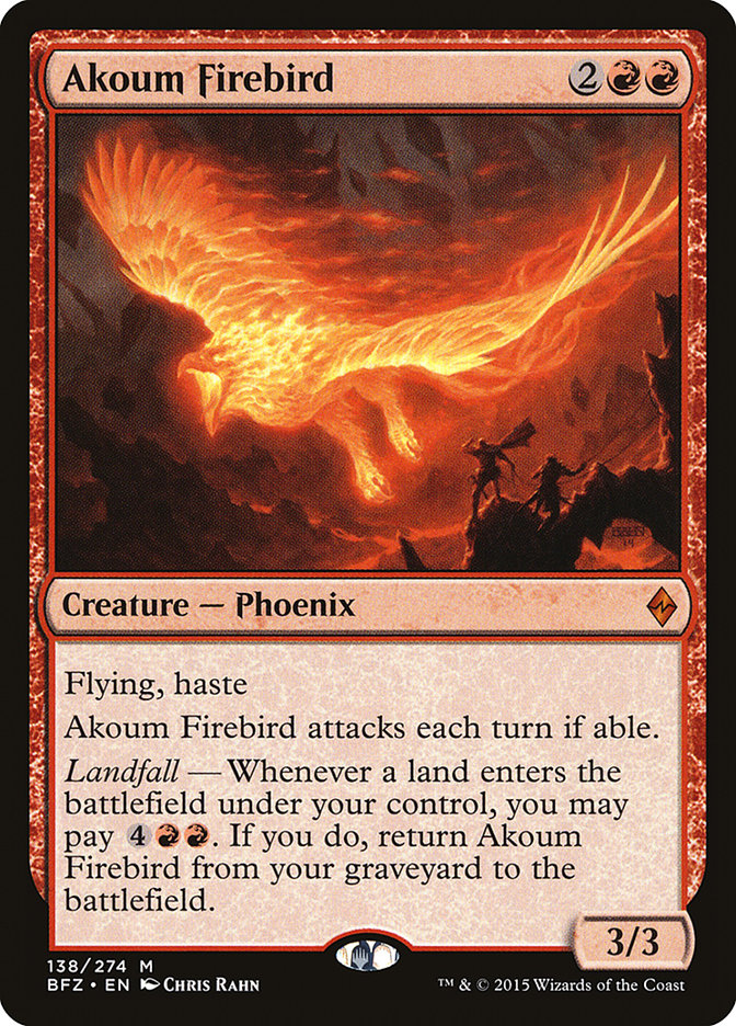 Akoum Firebird [Battle for Zendikar] Foil