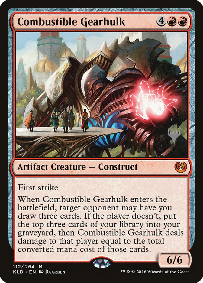 Combustible Gearhulk (Promo Pack) [Kaladesh Promos] Foil