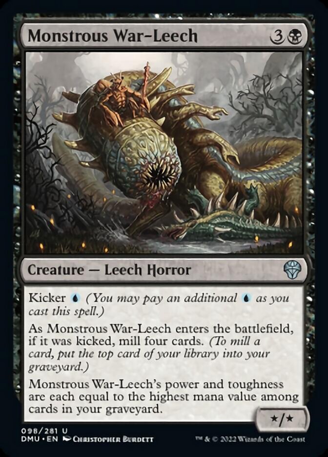 Monstrous War-Leech [Dominaria United] Foil