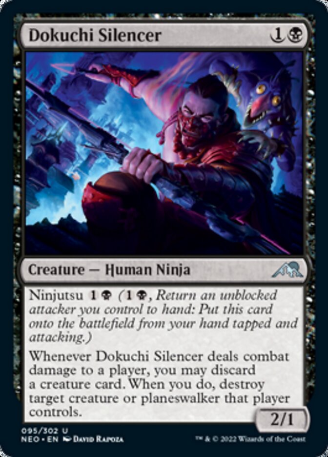 Dokuchi Silencer [Kamigawa: Neon Dynasty] Foil