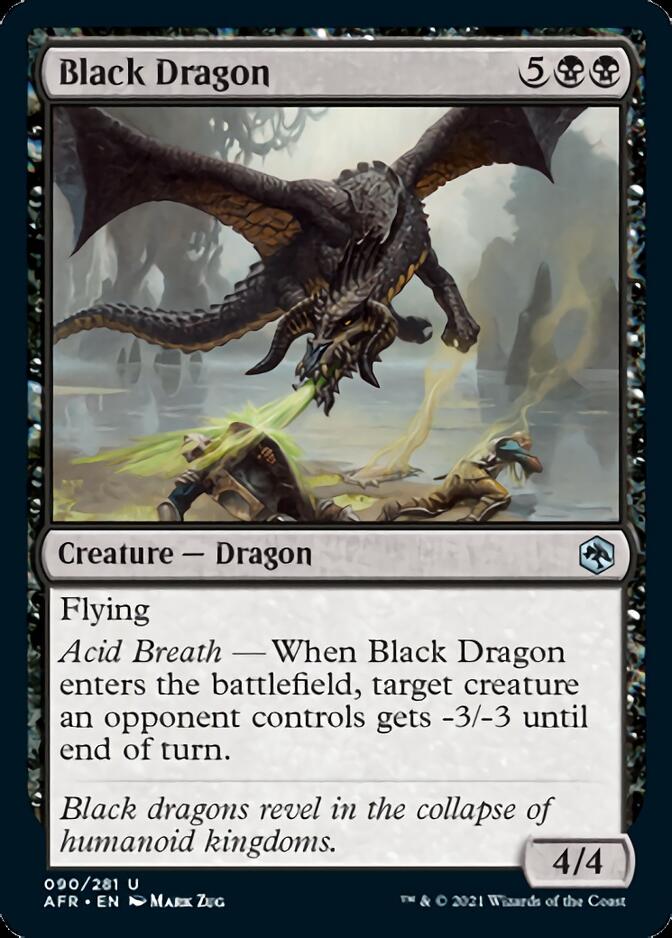 Black Dragon [Dungeons & Dragons: Adventures in the Forgotten Realms] Foil