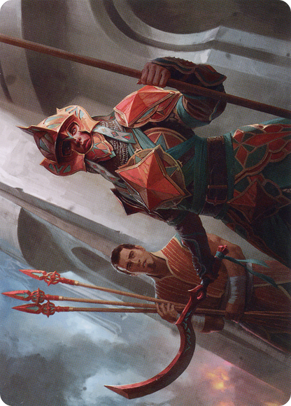Siege Veteran // Siege Veteran  [The Brothers' War Art Series] (Borderless) Foil