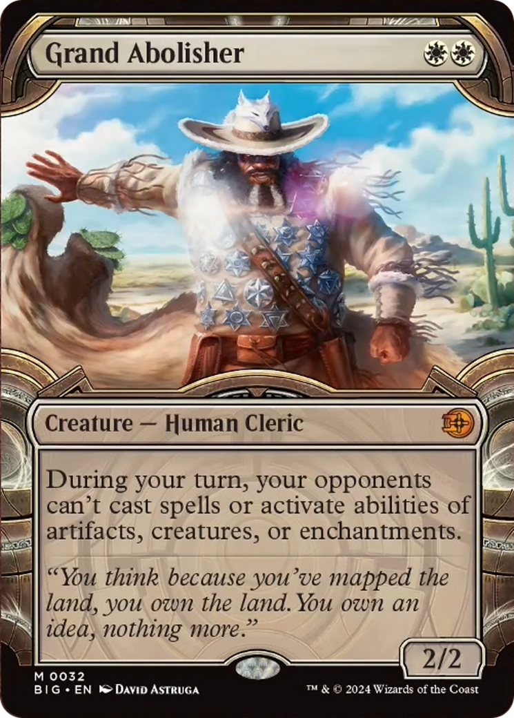 Grand Abolisher (Showcase) [Outlaws of Thunder Junction: The Big Score] Foil