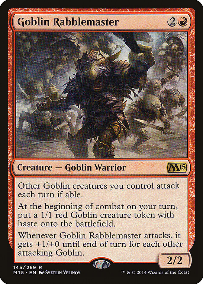 Goblin Rabblemaster [Magic 2015] Foil
