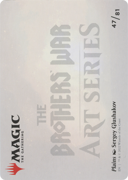 Plains // Plains  [The Brothers' War Art Series] (Borderless) Foil