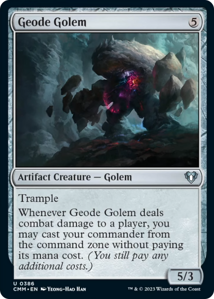Geode Golem [Commander Masters] Foil