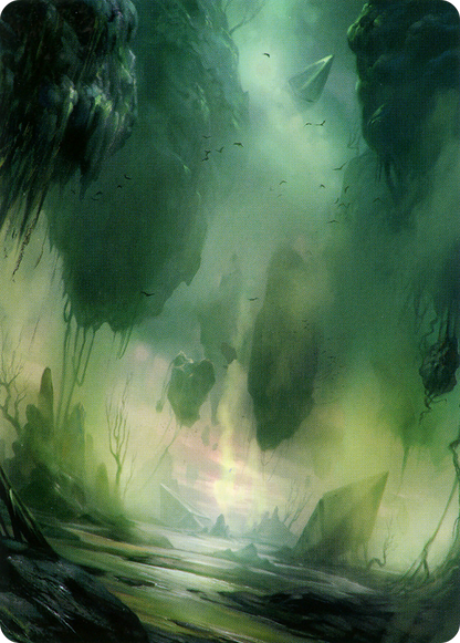 Swamp // Swamp  [Zendikar Rising Art Series] (Borderless)